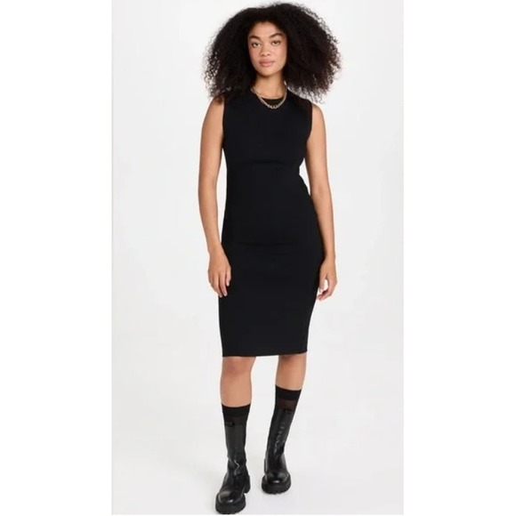 Spanx The Perfect Sheath Dress Womens Size S Black Sleeveless Office Career - Picture 3 of 12